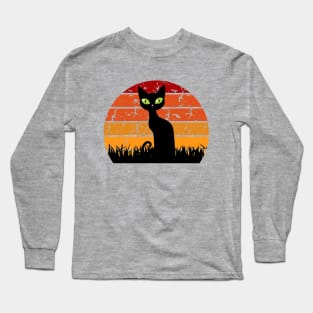 Retro Cat Long Sleeve T-Shirt